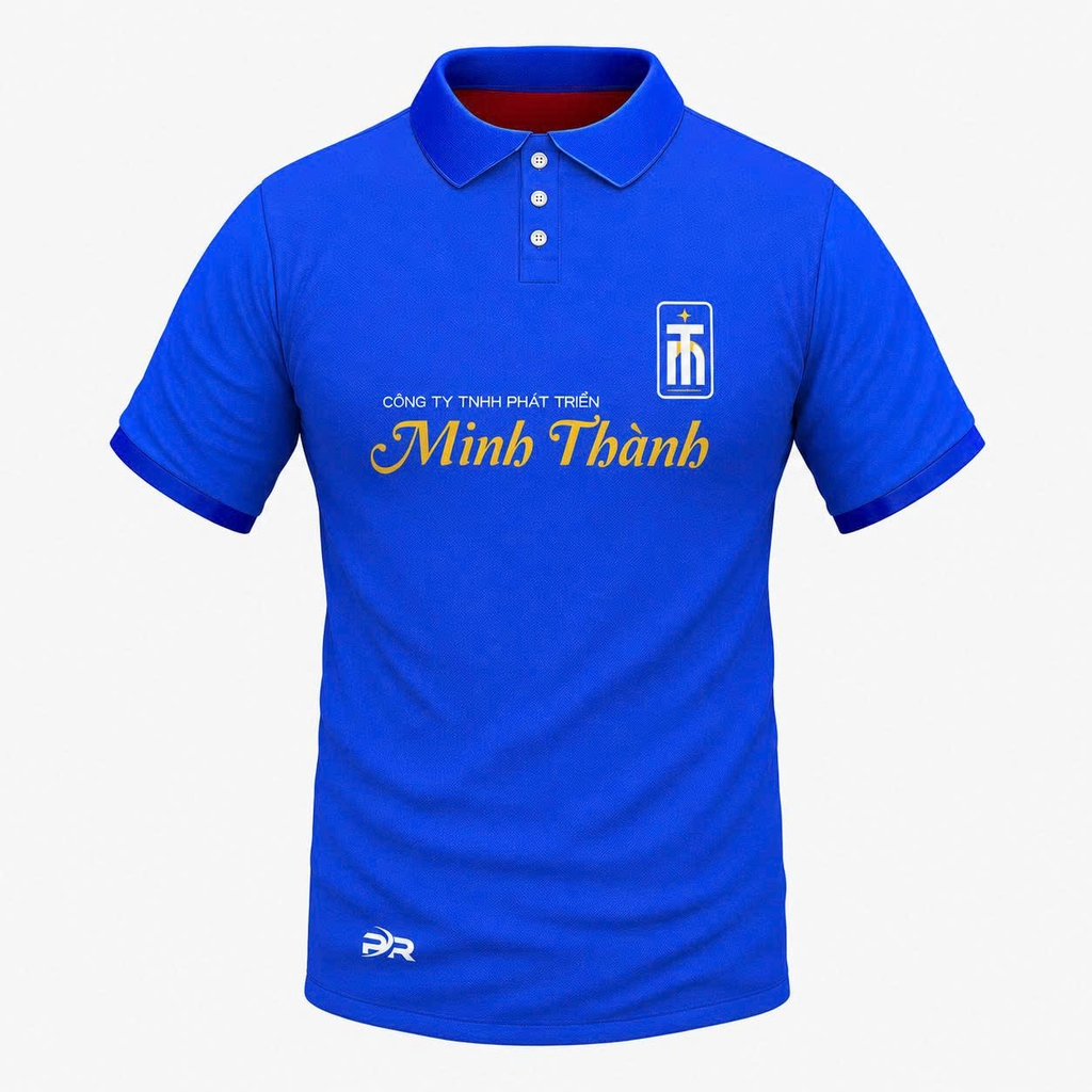 Áo Polo Đồng Phục Công Ty Minh Thành Màu Xanh | PR SPORT