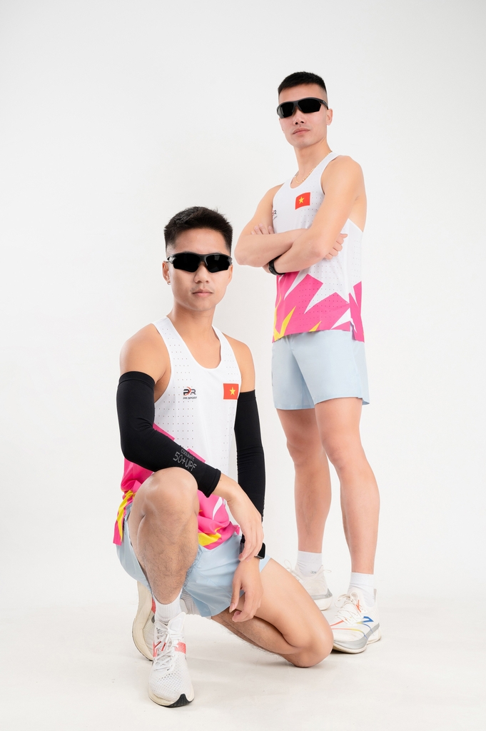 Áo chạy bộ Singlet màu tím | Áo chạy bộ PR SPORT