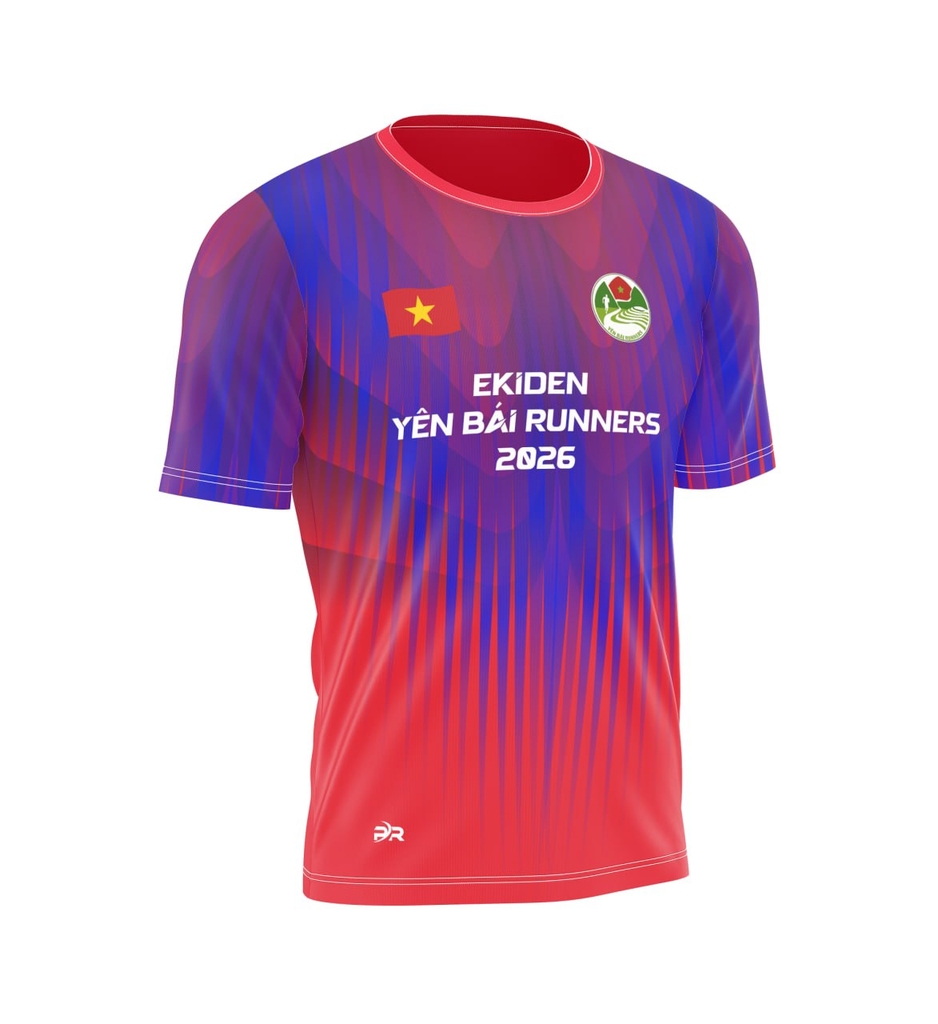 Áo Chạy Bộ EKIDEN Yên Bái Runners 2026 – Thiết Kế CLB | PR SPORT