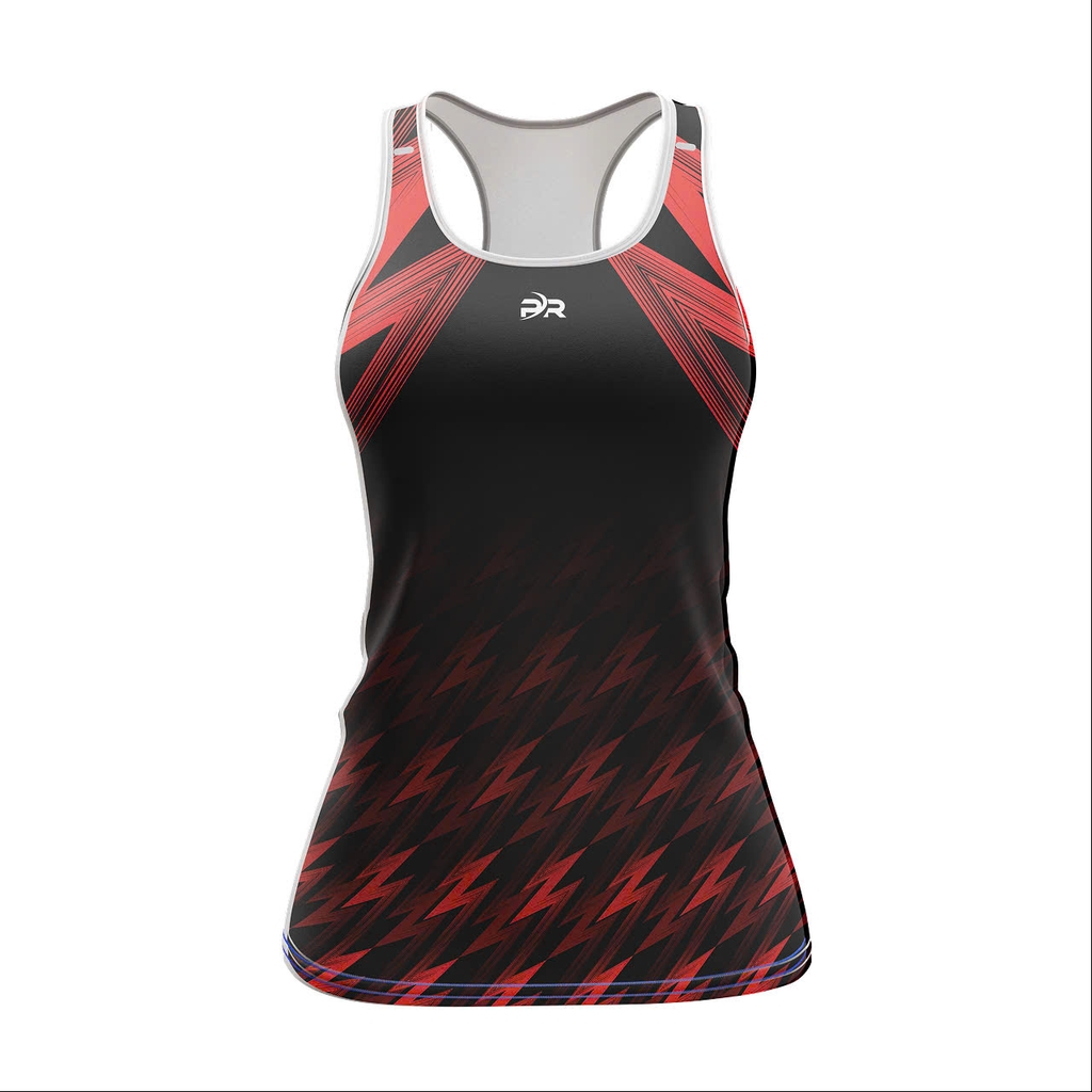 Áo Singlet SẤM SÉT ĐỎ - Áo chạy bộ PR SPORT