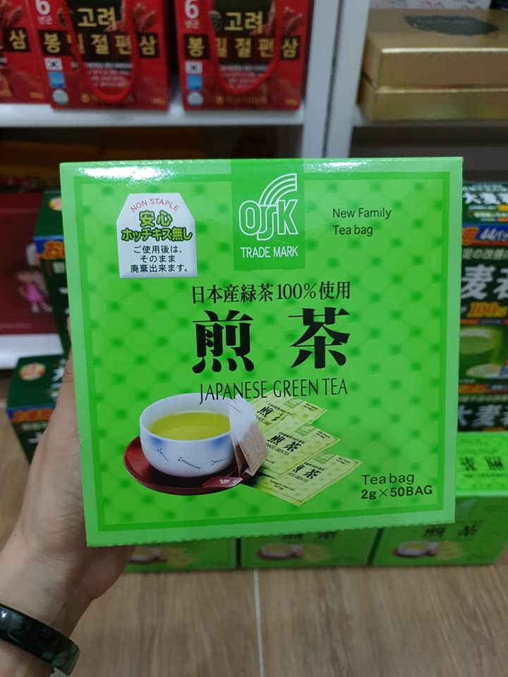 TRÀ XANH OSK TÚI LỌC 100% GREEN TEA 50 gói