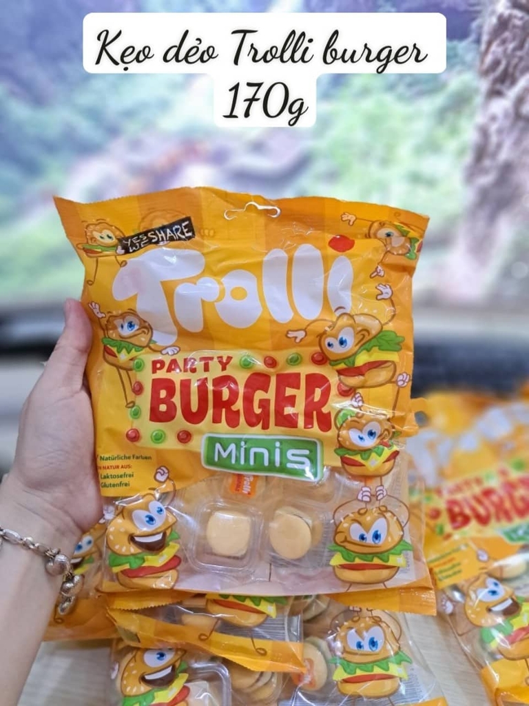 Kẹo Dẻo Trolli Mini Burger 170g