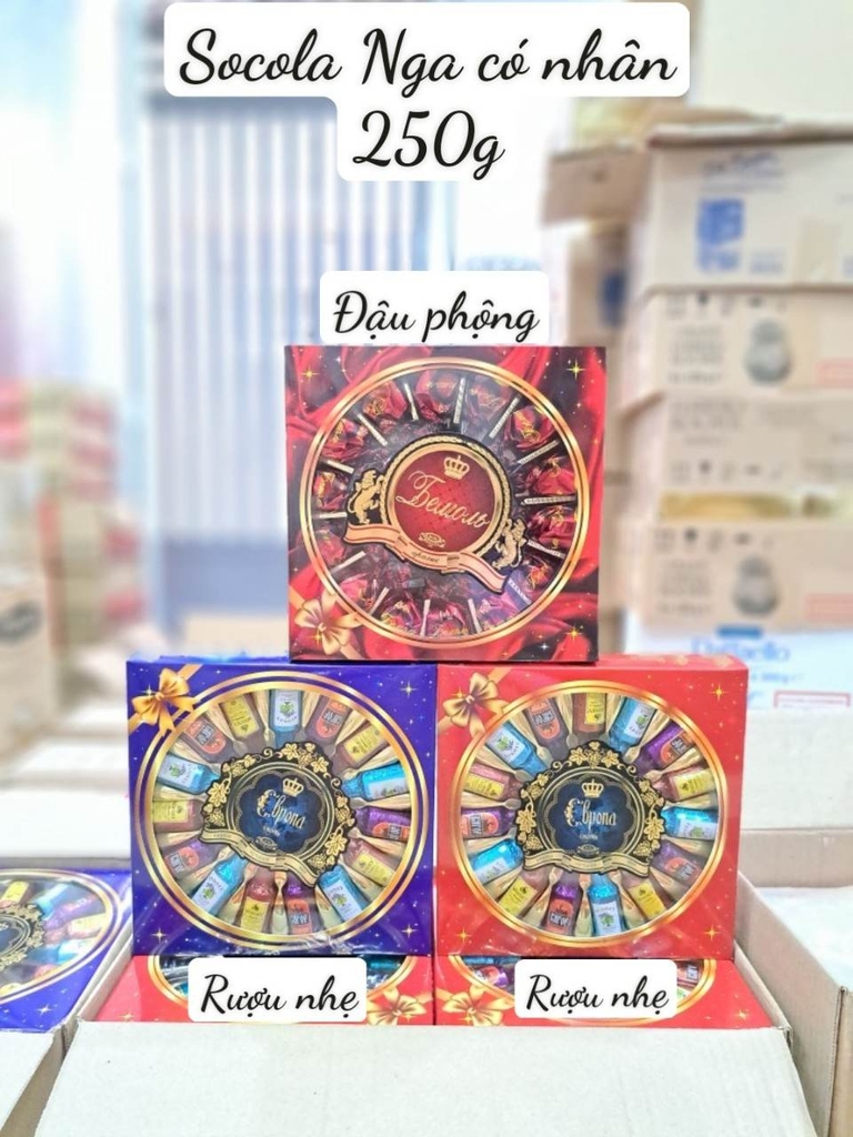 Socola hình chai rượu Ebpona 250g ( xanh)