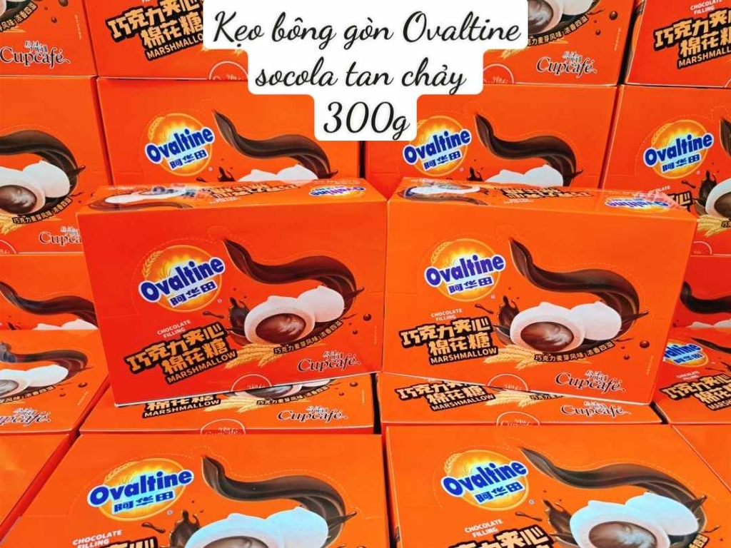 Kẹo bông gòn Ovaltine socola tan chảy 300g