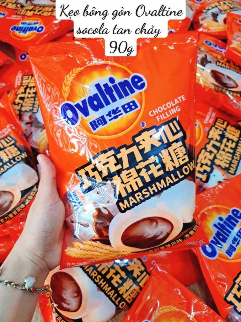 Kẹo Ovaltine bông gòn socola tan chảy 90g