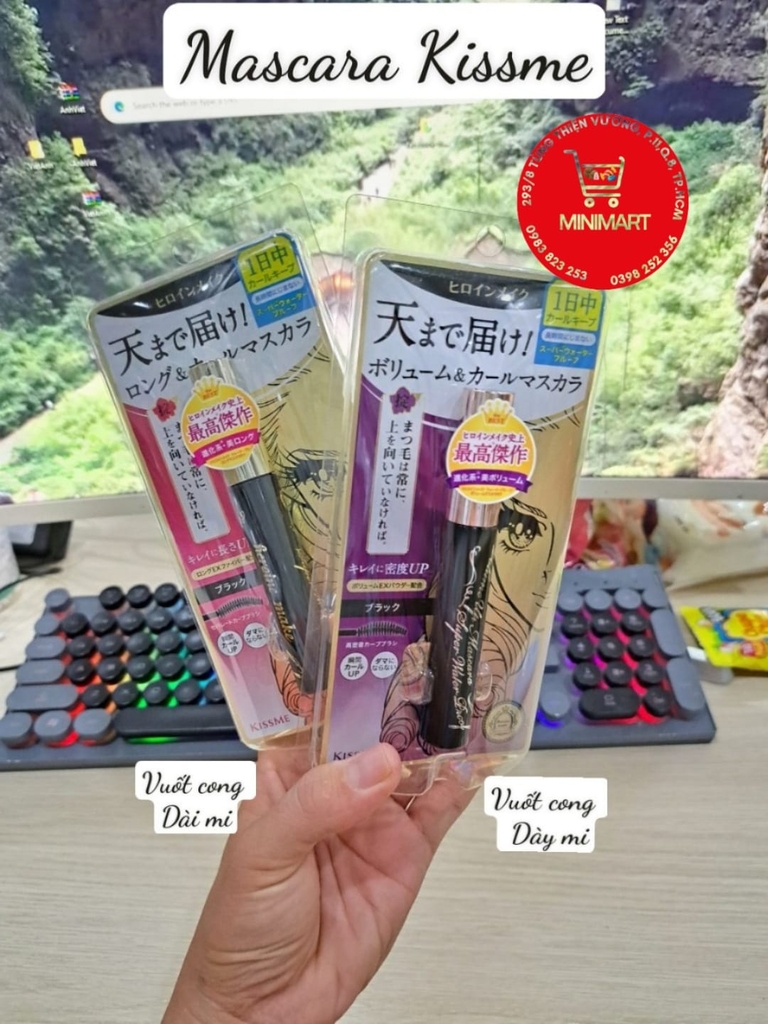 Mascara Kissme Volume ( vuốt cong & dài mi)