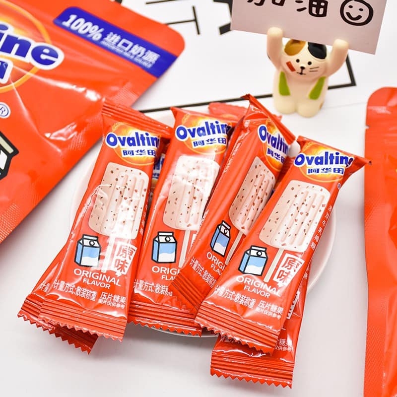 Kẹo que kem sữa lúa mạch Ovaltine 180g ( sữa)