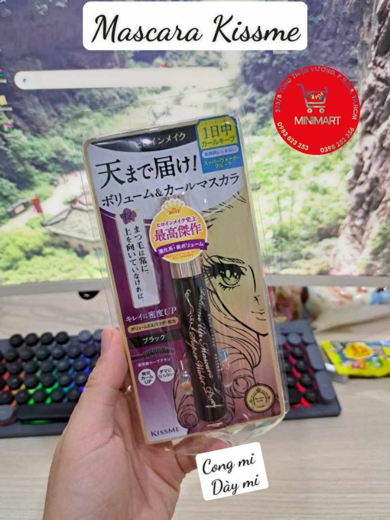 Mascara Kissme Volume ( vuốt cong & dày mi)