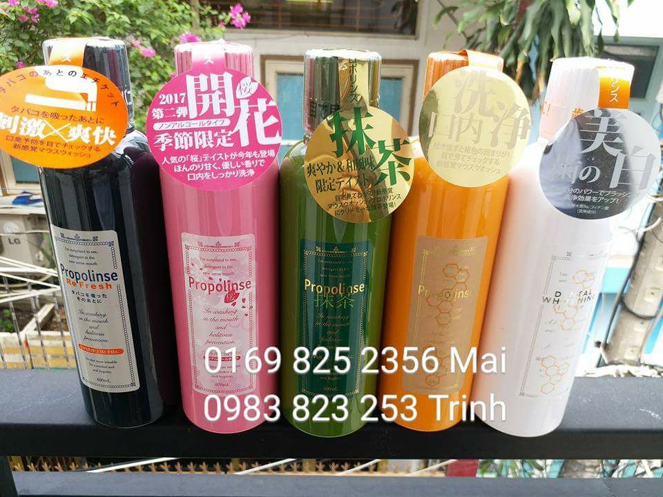 Nước súc miệng nhật bản Propolinse 600ml (MÀU ĐEN)