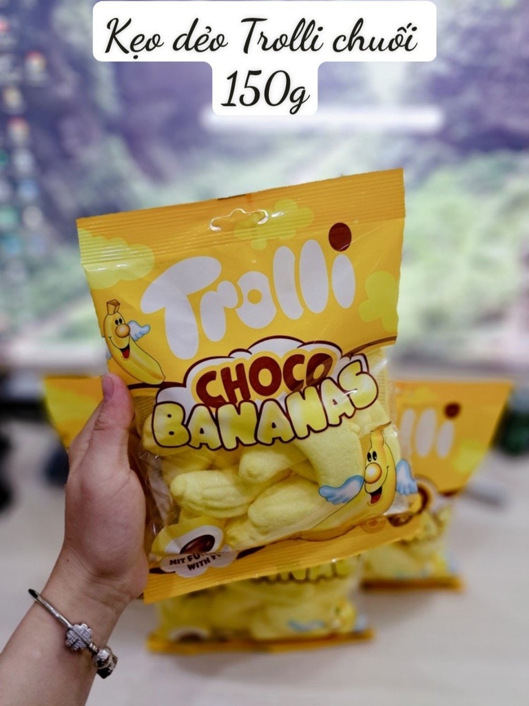 Kẹo dẻo Trolli Chuối hàng Đức 150g