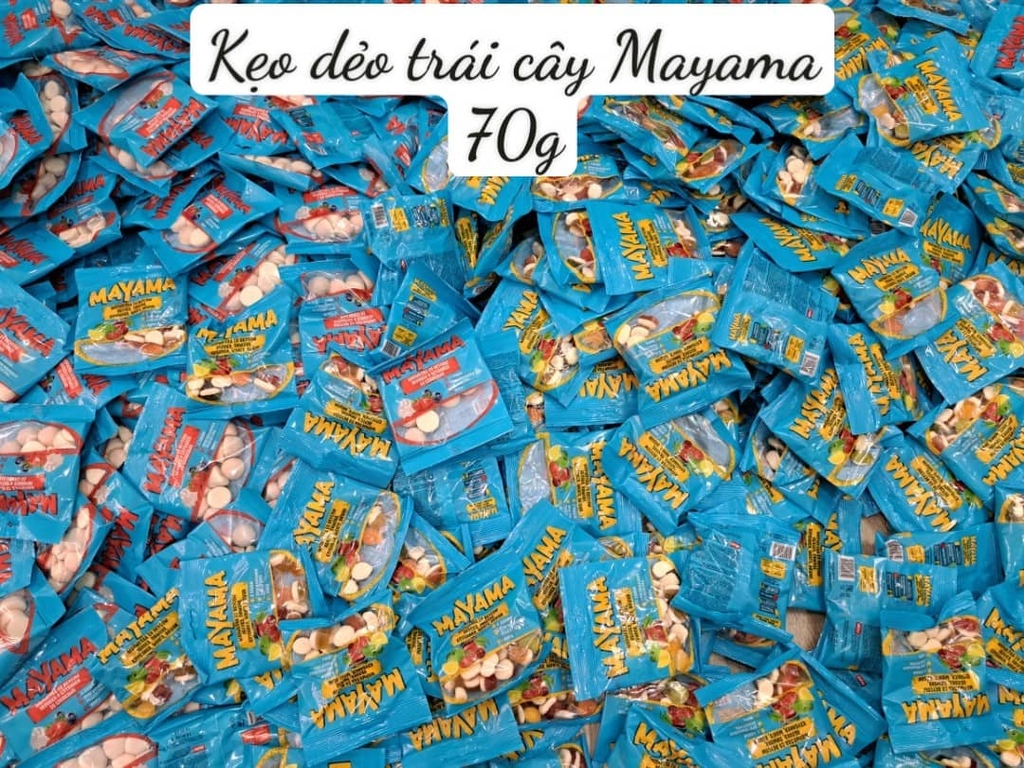 KẸO DẺO TRÁI CÂY MAYAMA 70g ( Dâu ,Việt quất)