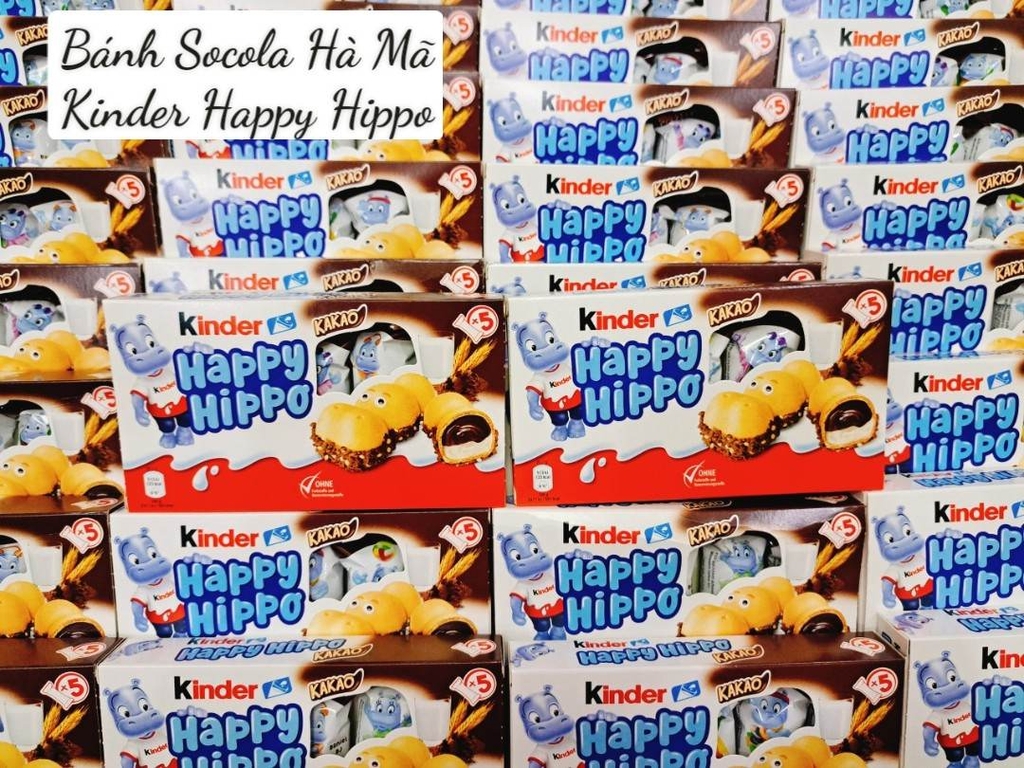 Bánh Socola Hà Mã Kinder Happy Hippo ( Cacao) (10)