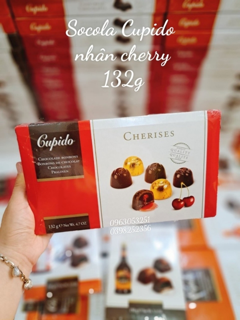 Socola Cupido Cherises 132g