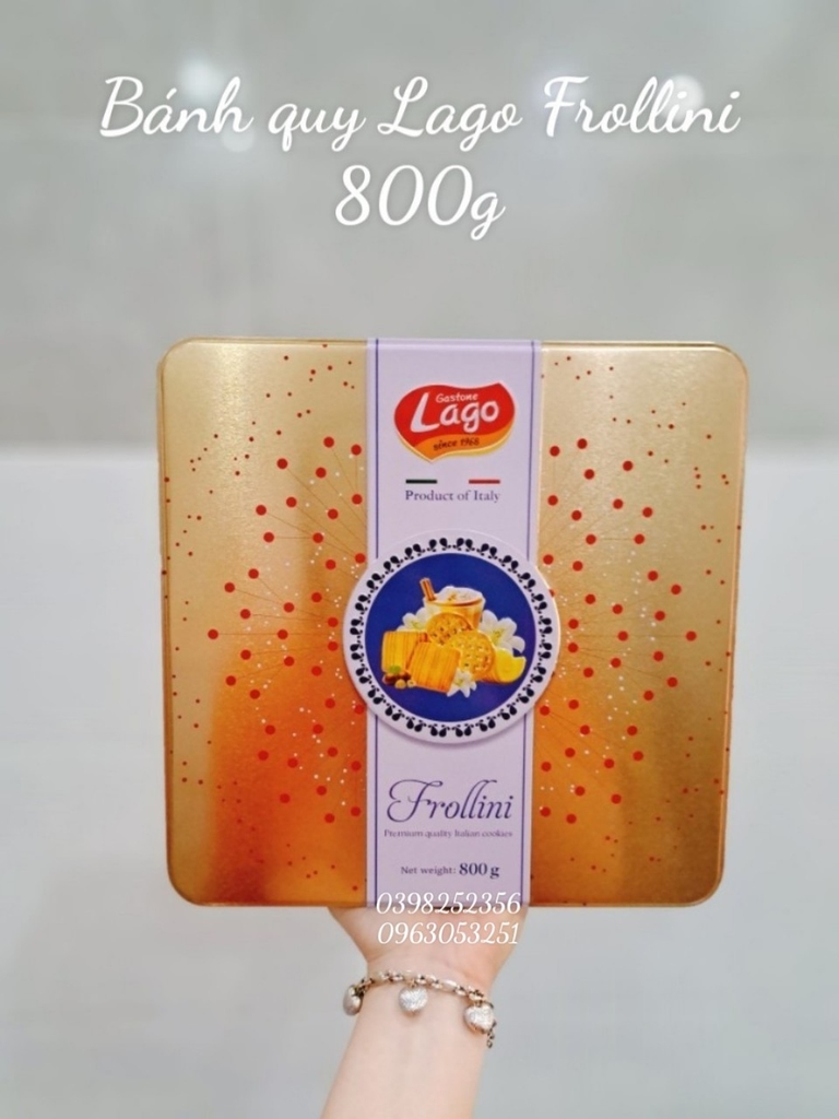 Bánh quy Lago Frollini 800g ( vàng)
