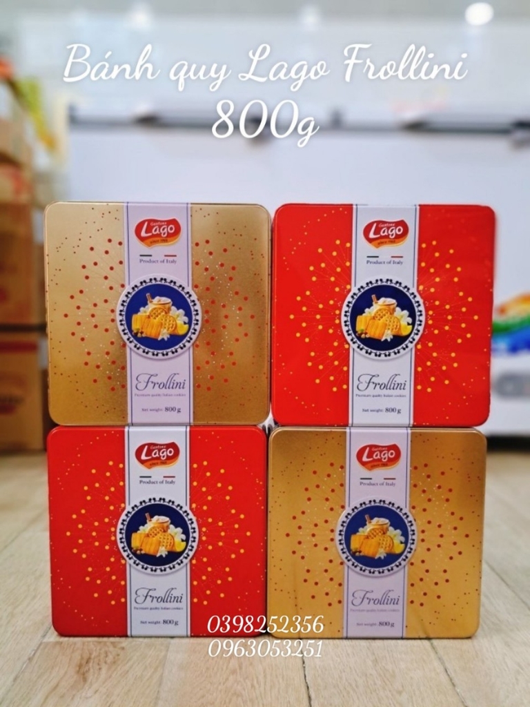 Bánh quy Lago Frollini 800g ( vàng)