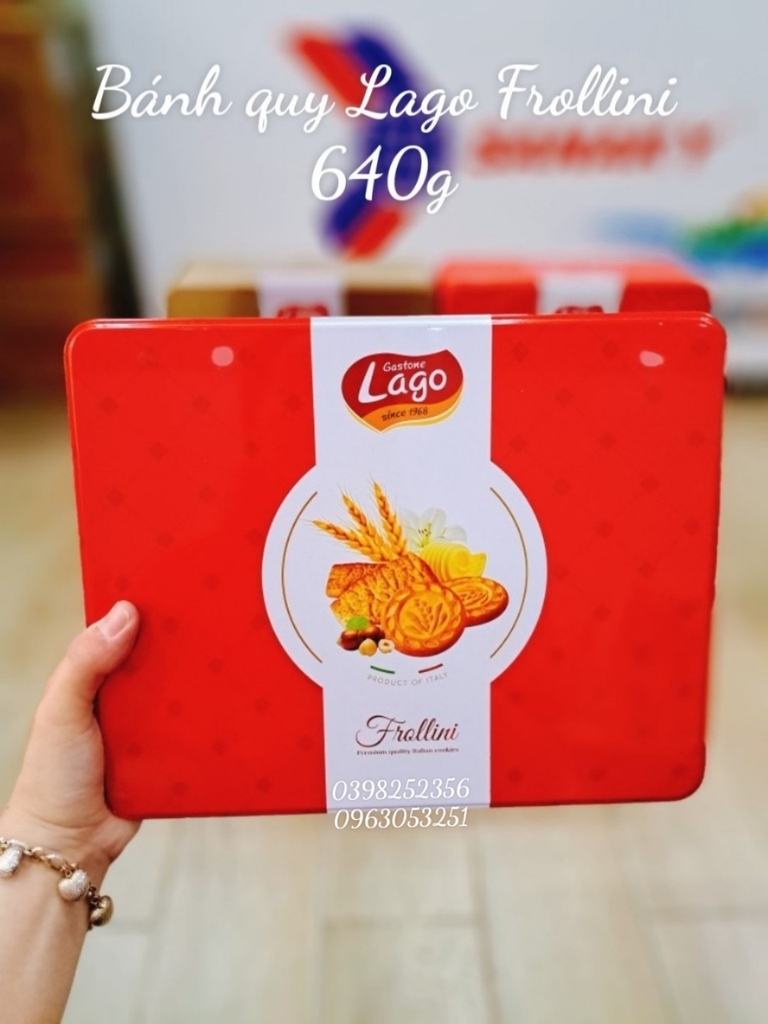 Bánh quy Lago Frollini  640g ( đỏ)