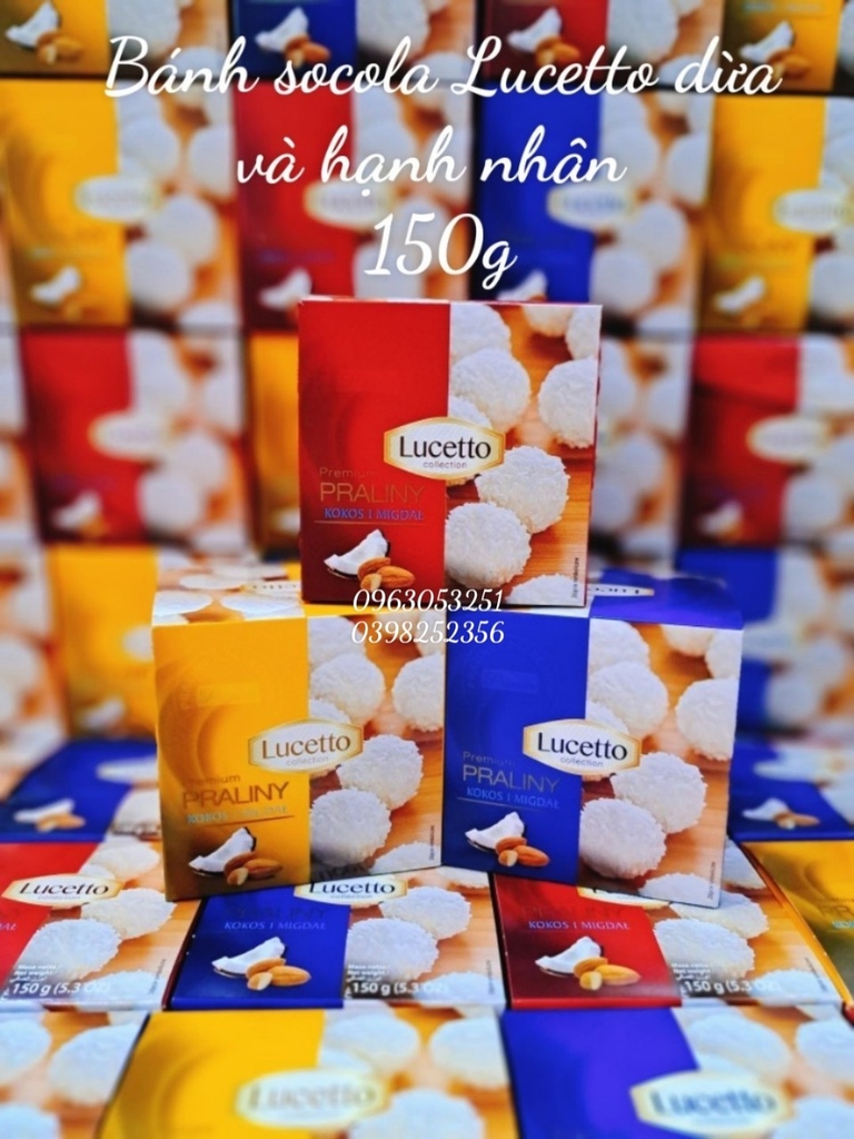 Bánh Socola dừa Lucetto 150g