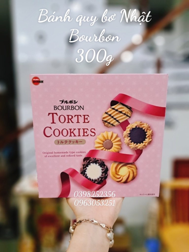 Bánh quy bơ Nhật butter cookies - Torte cookies Bourbon 300g