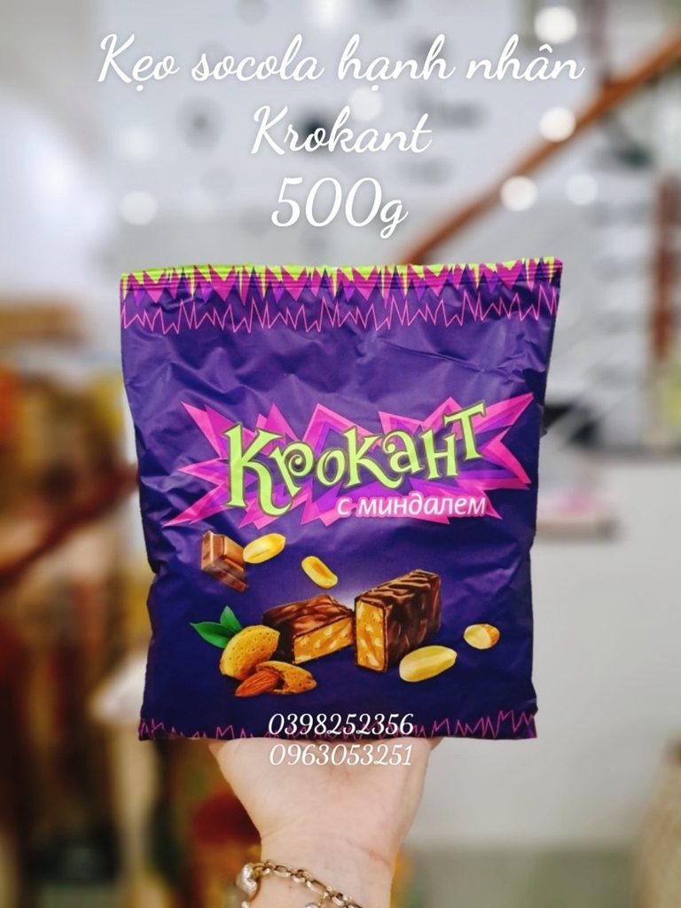 Kẹo Tím Krokant nhập khẩu Nga 500g