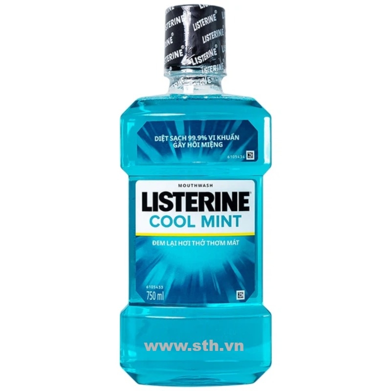 Nước súc miệng Listerine Coolmint 750mlx6