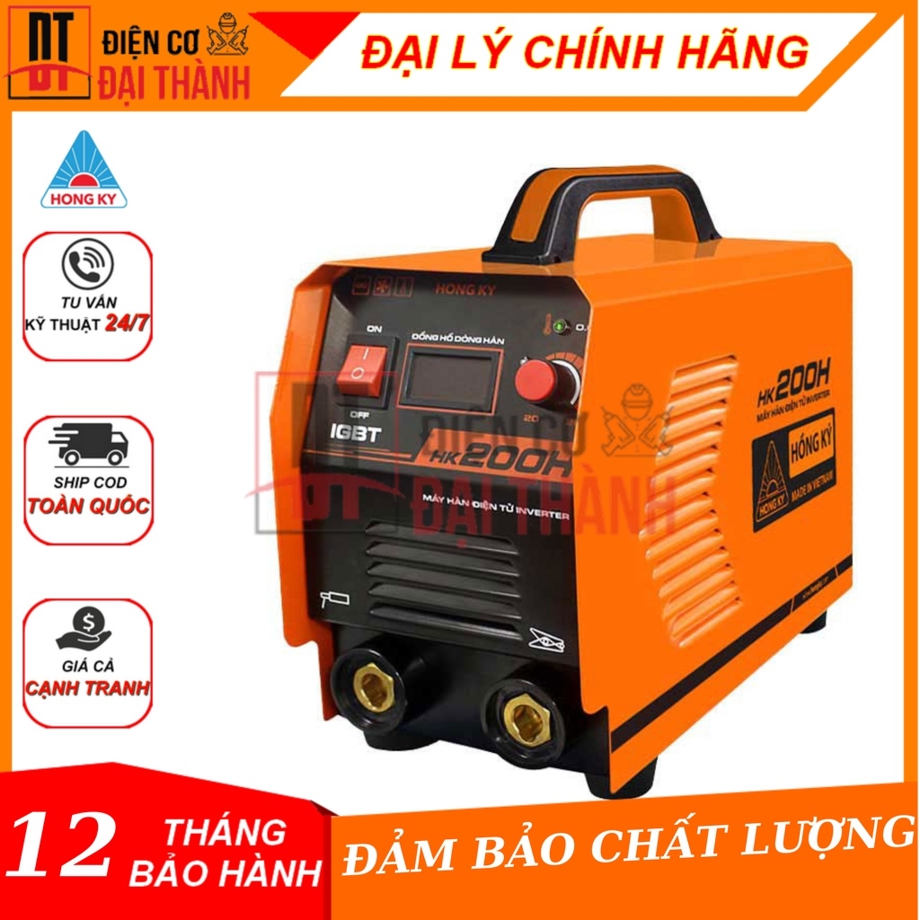 Máy hàn que Hồng Ký HK200H MMA Inverter 200 Ampe 220V