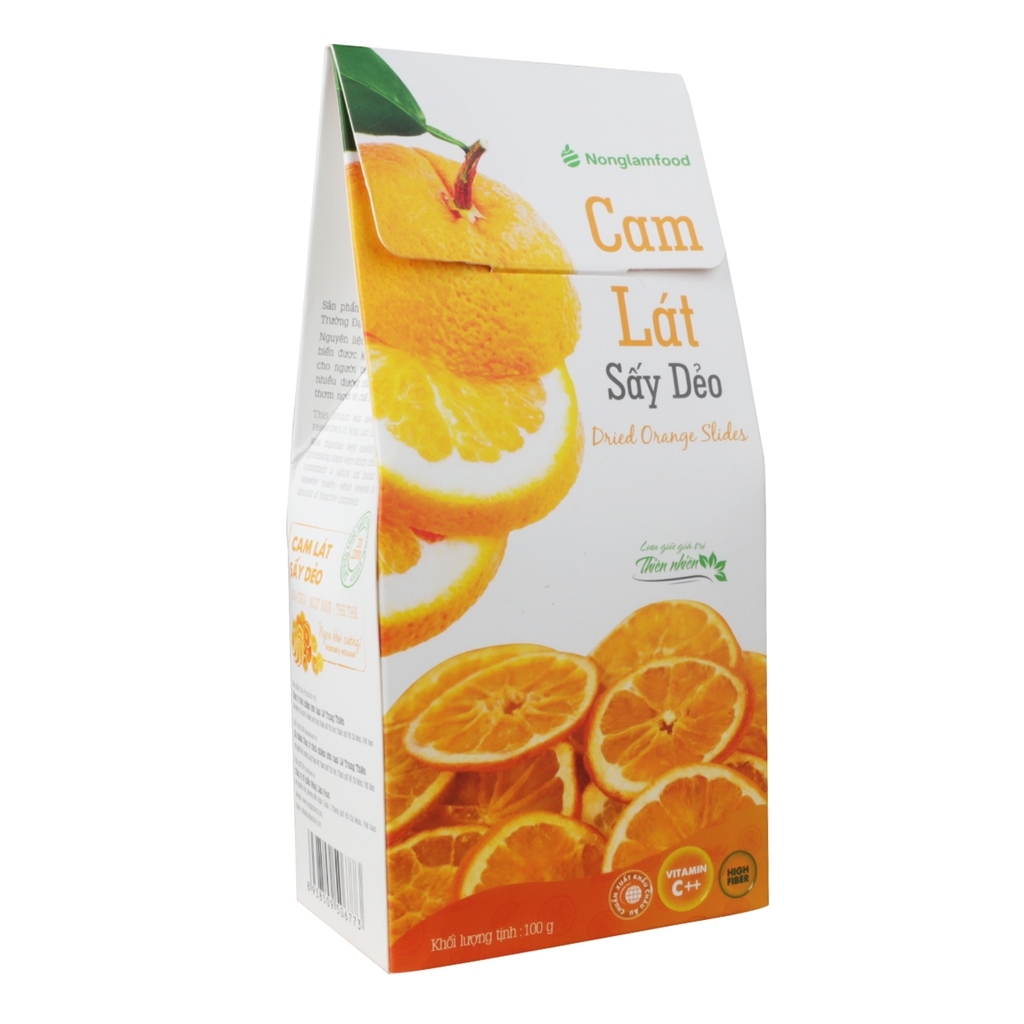 Cam Vàng Navel Sấy Dẻo Nonglamfood | Soft Dried Orange Slices | Healthy snack