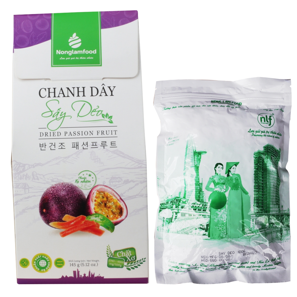 Chanh Dây Bazan Sấy Dẻo Nonglamfood | Soft Dried Passion Fruit | Healthy Snack