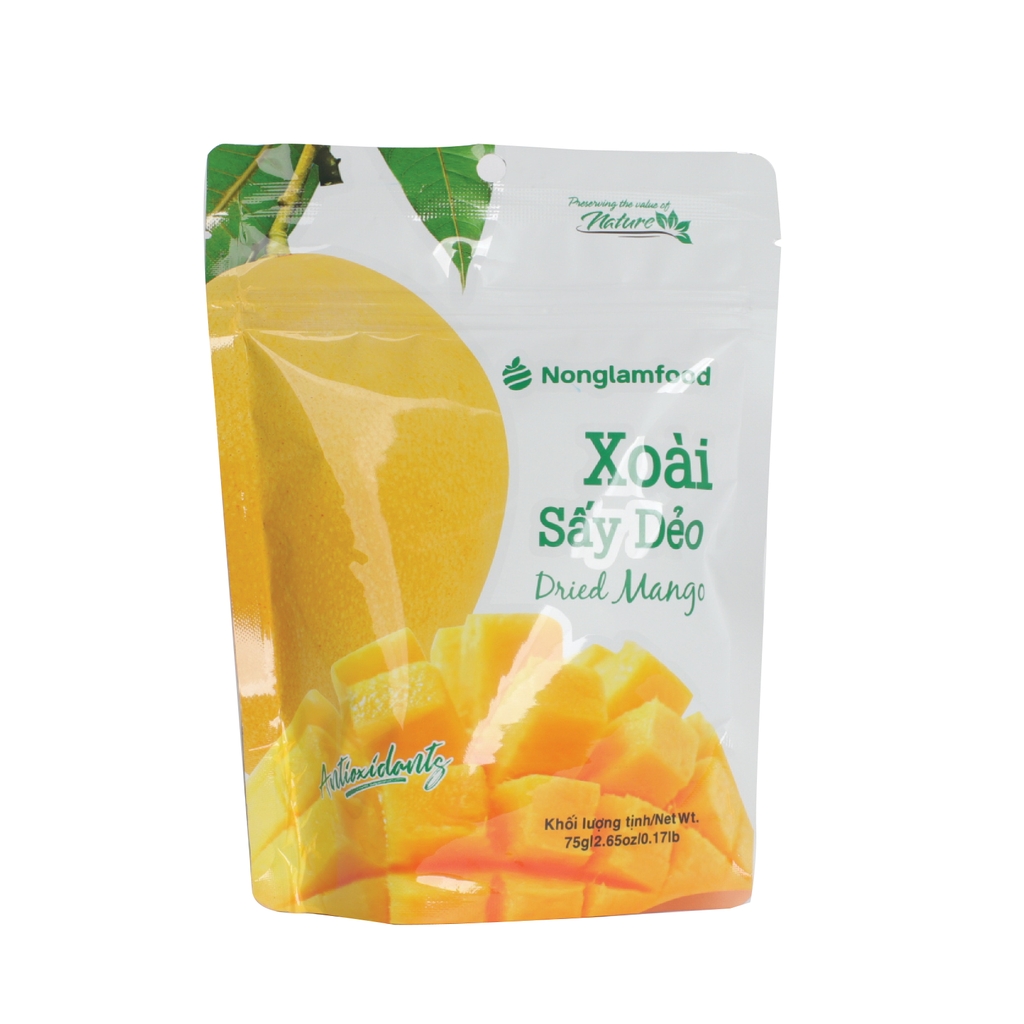 Xoài Sấy Dẻo Hảo Hạng Nonglamfood | Soft Dried Mango | Healthy Snack