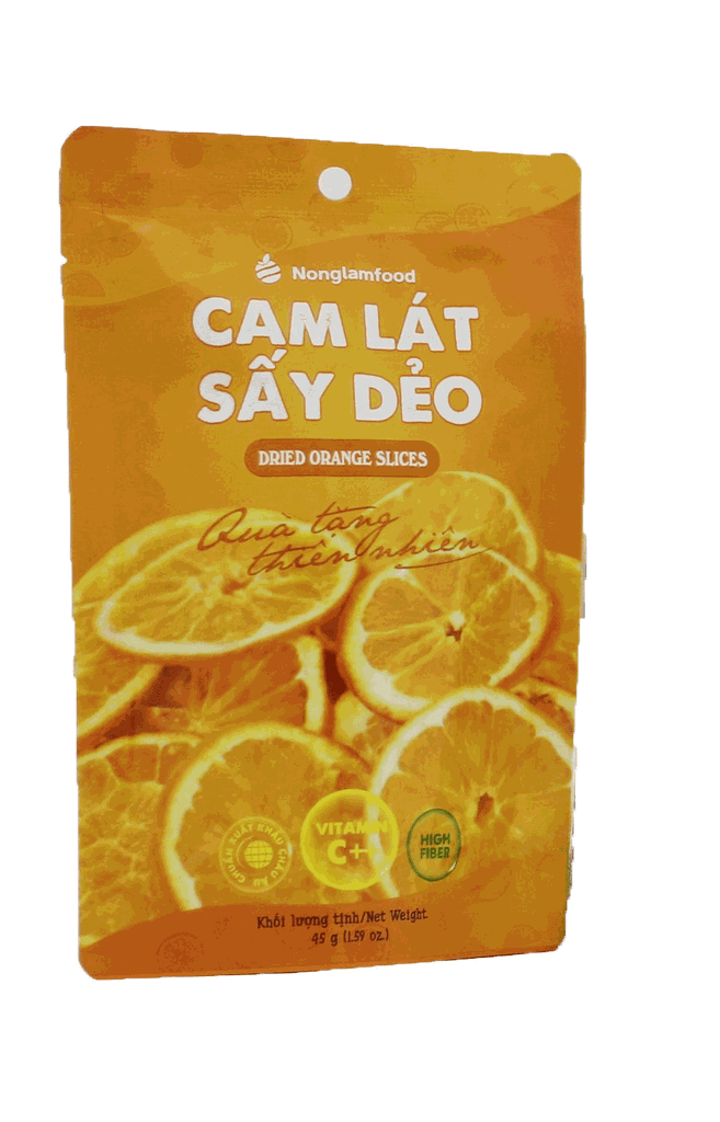 Cam Vàng Navel Sấy Dẻo Nonglamfood | Soft Dried Orange Slices | Healthy snack