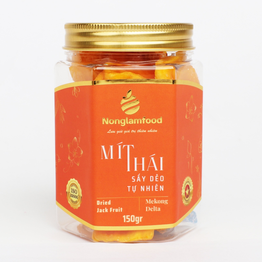 Mít sấy dẻo thượng hạng Nonglamfood 45g | Ăn vặt tăng cường đề kháng | Chuẩn xuất khẩu Châu Âu