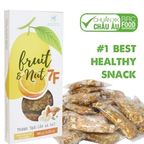 Thanh Trái Cây và Hạt 7F | Fruit & Nut Bar | Nonglamfood 185 g