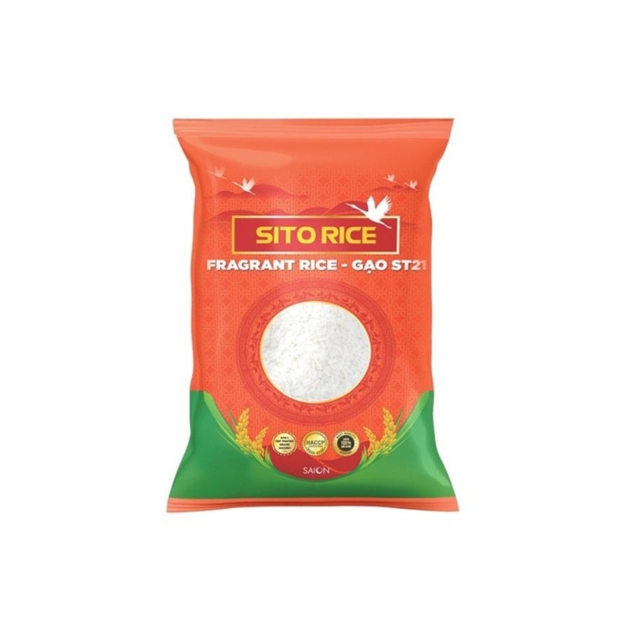 Gạo ST21 mẫu mới Ông Táo (túi 10kg)