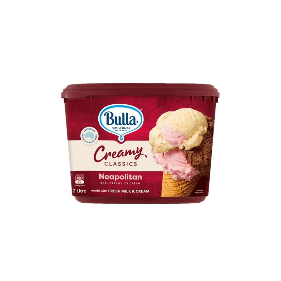 Kem Bulla Creamy vị hỗn hợp (hộp 2 lít)