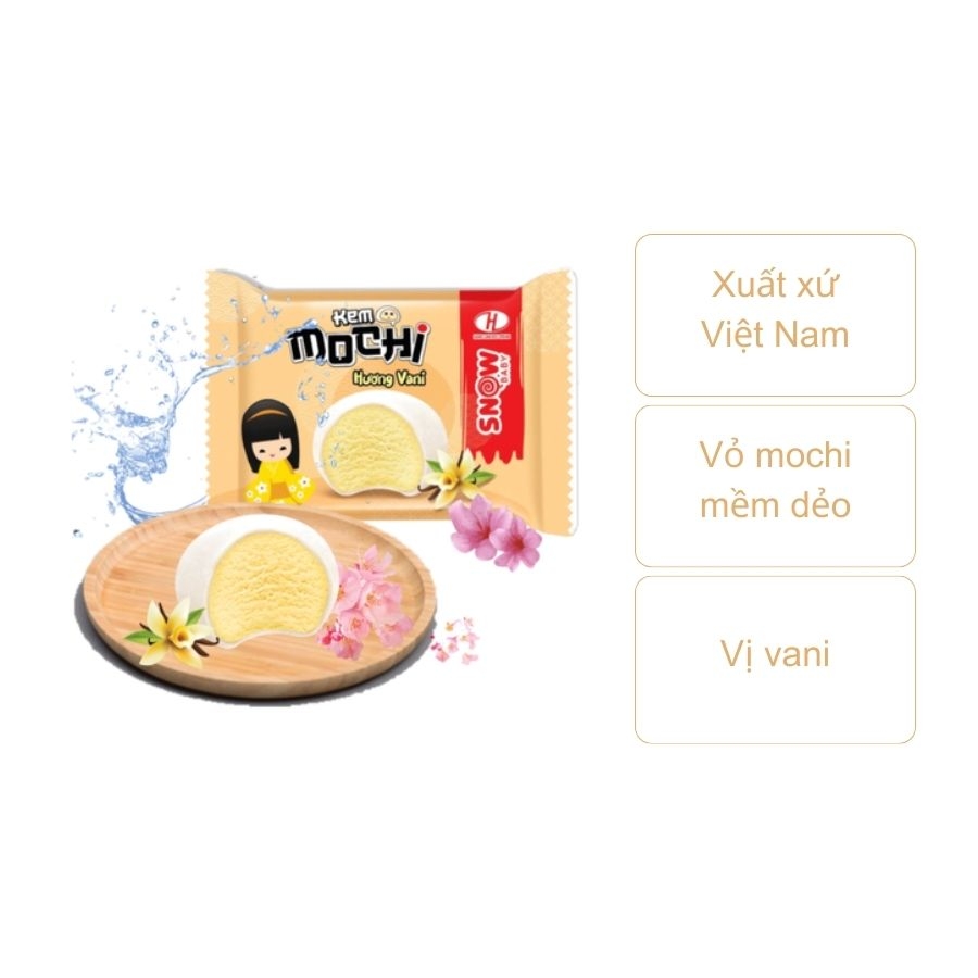 Kem mochi hương Vani Snow Baby (chiếc)