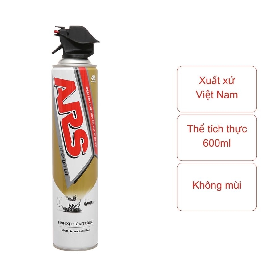 Xịt côn trùng ARS không mùi (chai 600ml)