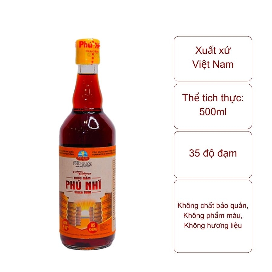 Nước mắm Phú Nhĩ (chai 500ml)