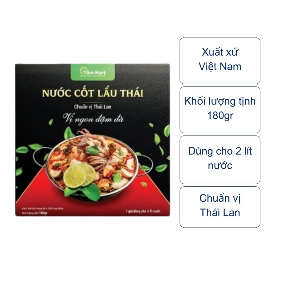 Nước cốt lẩu Thái Tôm Mart (180Gr)