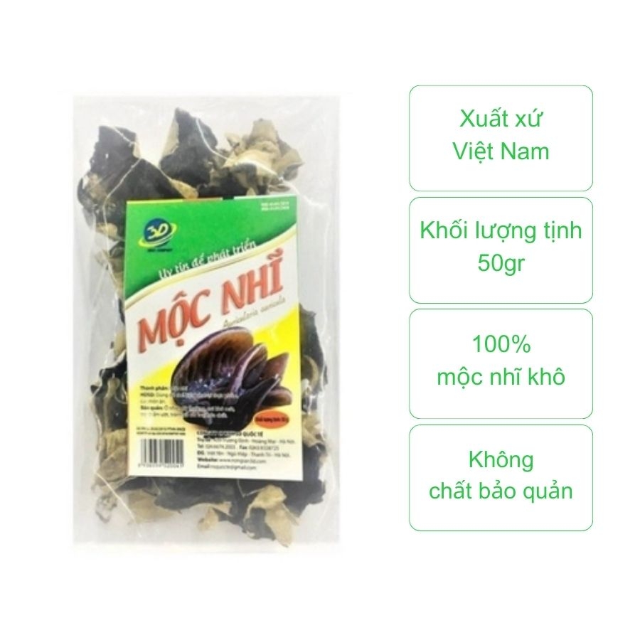 Mộc nhĩ 3D (túi 50gr)