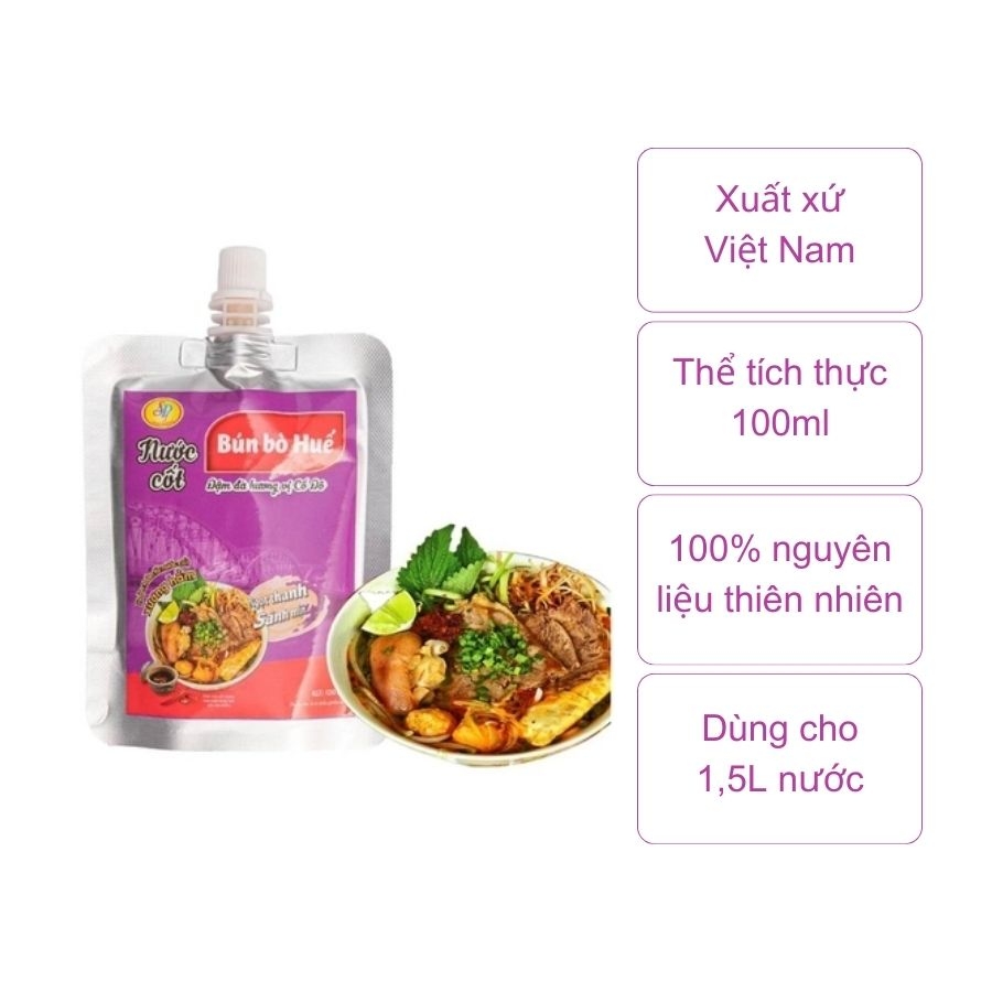 Nước cốt bún bò Huế (gói 100Ml)