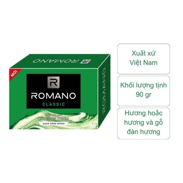 Xà bông thơm Romano (cục 90gr)