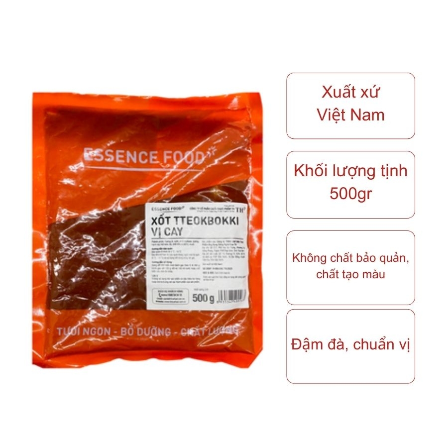 Xốt Teokbokki cay Essence Food (túi 500gr)