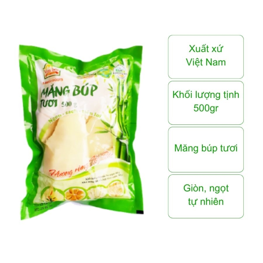 Măng búp tươi Kim Bôi (túi 500Gr)