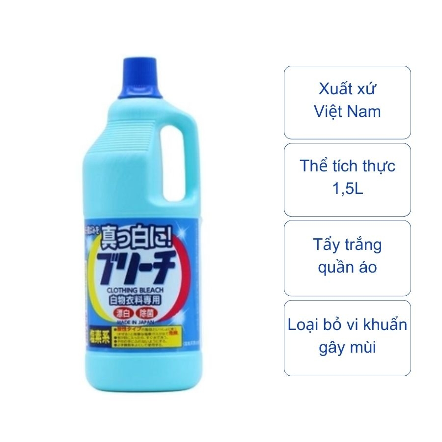 Nước tẩy trắng quần áo Daiichi (chai 1,5L)
