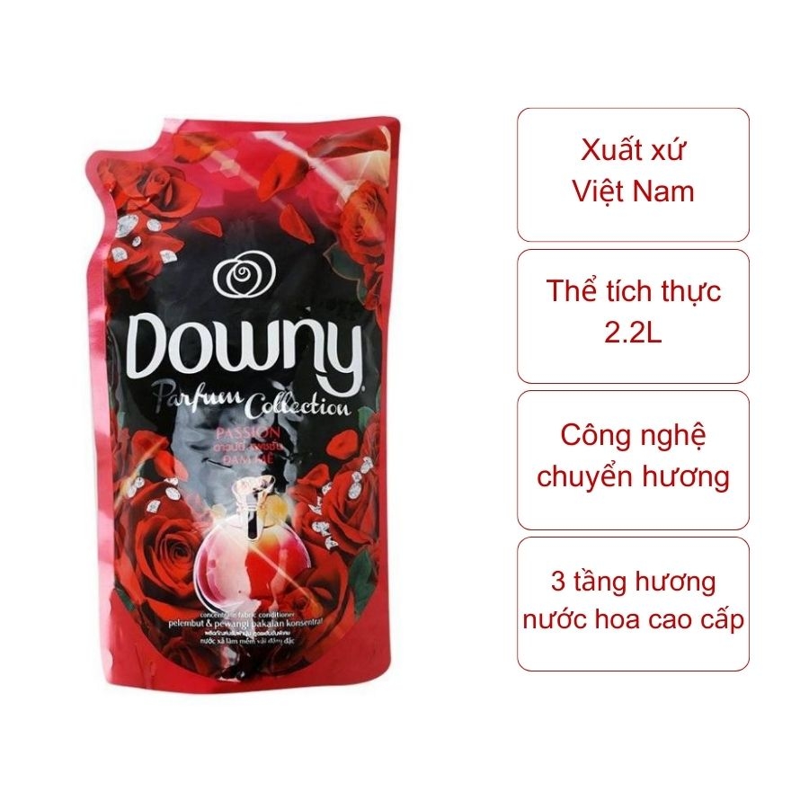 Nước xả vải Downy đam mê (túi 1.35 lít)