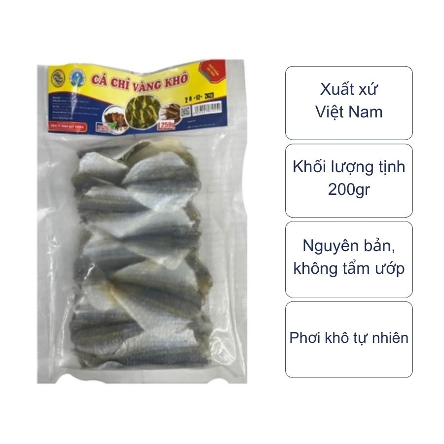 Cá chỉ vàng khô (khay 250gr)