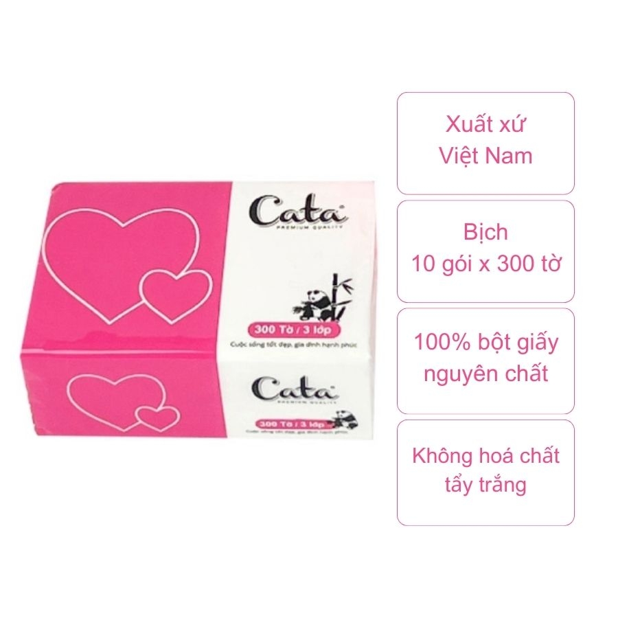 Giấy ăn Cata (bịch 10 gói)