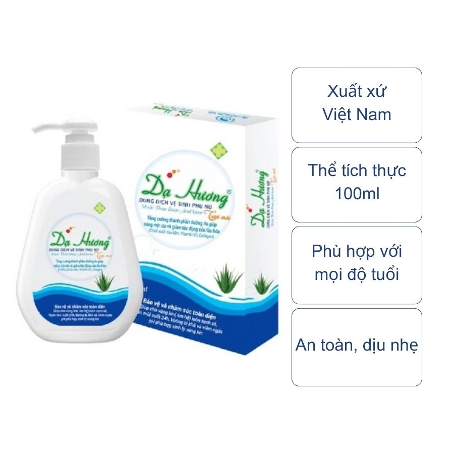 Dung dịch vệ sinh phụ nữ Dạ Hương tươi mới (chai 100Ml)