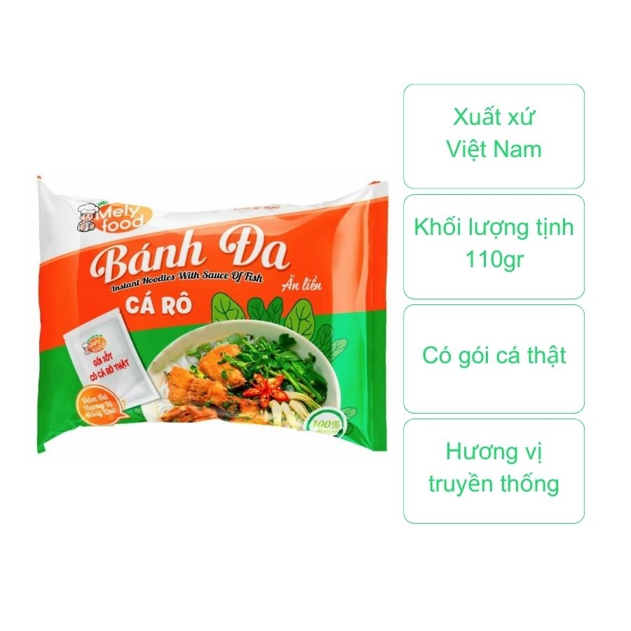 Bánh đa cá rô ăn liền Mely (gói 100Gr)