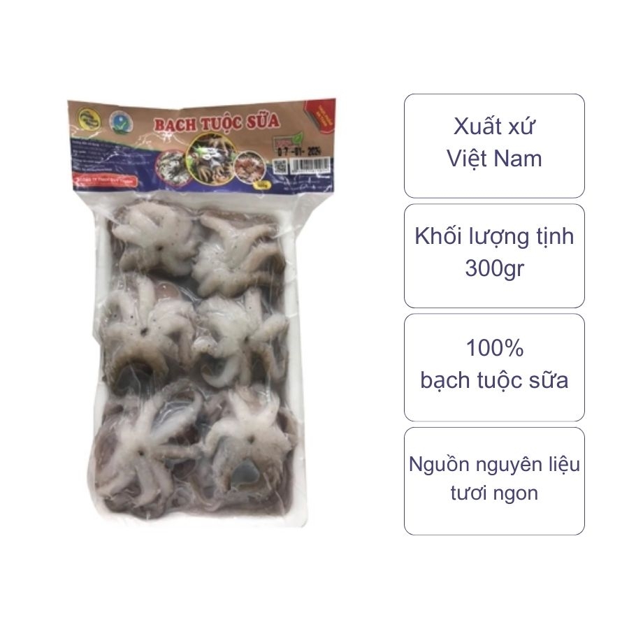 Bạch tuộc sữa (khay 300gr)