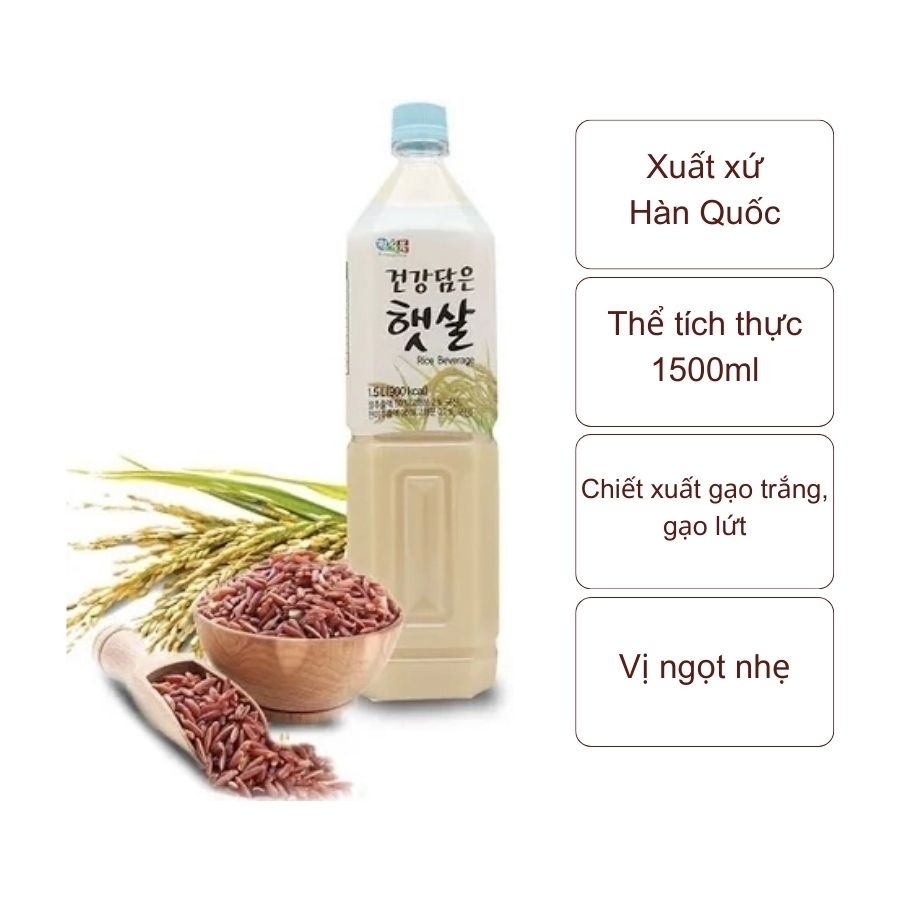 Nước gạo Hàn Quốc Rice Beverage (chai 1500ml)